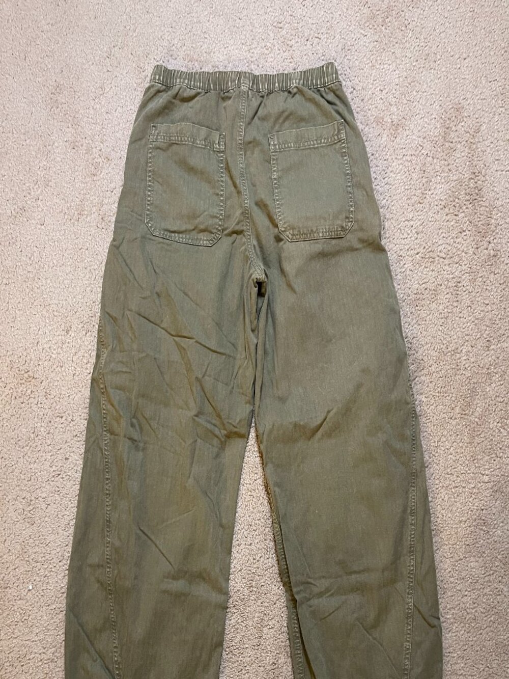 Olive BDG Station Cocoon Baggy Barrel Leg Cargo Pant - Picture 2 of 4